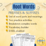Root Words: Prefixes and Suffixes 500+ Roots List, Practic