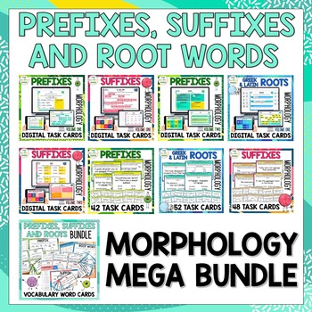 Preview of Root Words, Prefixes, and Suffixes Mega Bundle - Morphology Activities