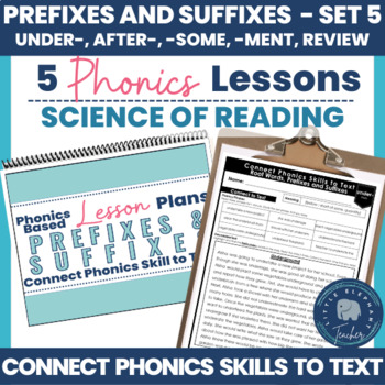 Preview of Root Words, Prefixes and Suffixes Worksheets Phonics Reading Intervention LETRS