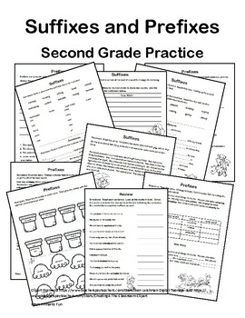 Preview of Prefixes, Suffixes, and Root Words-Worksheets