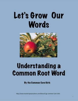 Preview of Root Words at Work: Help Students Understand Words in all Subject Areas!