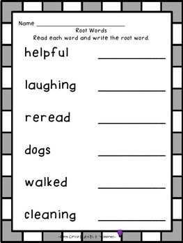 Root words by First Grade Light Bulb Moments | Teachers Pay Teachers