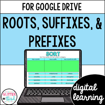 Preview of Root words, Prefixes, and Suffixes Activities for Google Classroom Digital