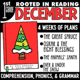 Rooted in Reading 1st Grade December Lessons | Comprehension | Grammar | Phonics