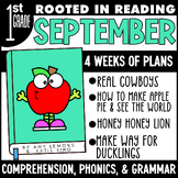 Rooted in Reading 1st Grade September Lesson for Comprehension Grammar Phonics