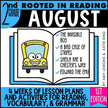 Preview of Rooted in Reading 2nd Grade August Reading Comprehension for Back to School 