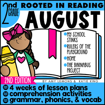 Preview of Rooted in Reading August 2nd Grade Comprehension Activities w/ Back to School