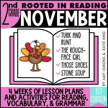 Preview of Rooted in Reading 2nd Grade Fall, November Read Aloud Comprehension & Activities