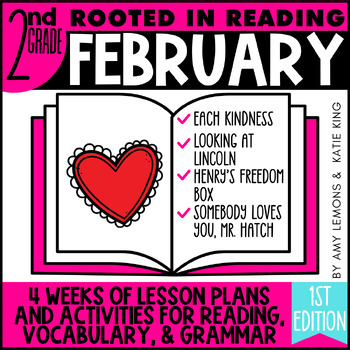 Preview of Rooted in Reading 2nd Grade February Comprehension Activities w/ Grammar, Vocab