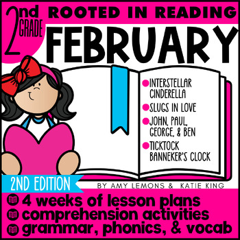 Preview of Rooted in Reading February 2nd Grade Comprehension Activities w/ Grammar 