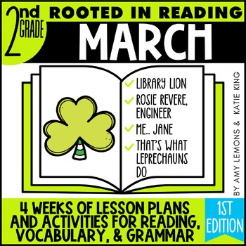 Preview of Rooted in Reading 2nd Grade March Comprehension, Vocabulary, & Grammar Activitie