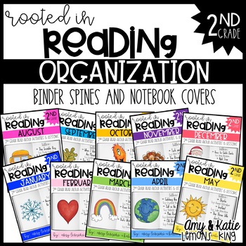 Rooted in Reading 2nd Grade: Notebook Covers and Binder Spines by Amy