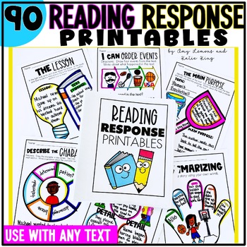 Preview of Reading Comprehension Graphic Organizers & Response Printables for Any Book