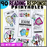 Reading Comprehension Graphic Organizers & Response Printa
