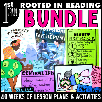 Preview of Rooted in Reading BUNDLE 1st Grade | Read Aloud Comprehension & Activities