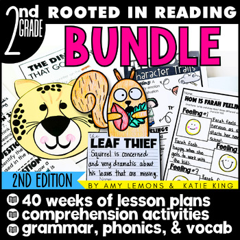 Preview of Rooted in Reading 2nd Grade Curriculum w/ Comprehension Activities & Assessments
