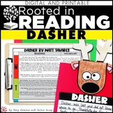 Rooted in Reading Christmas Lesson Plans for Dasher with Reindeer