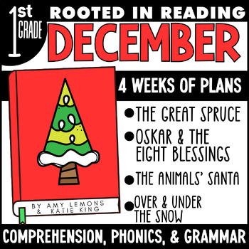 Preview of Rooted in Reading Christmas for 1st Grade | December Reading Comprehension