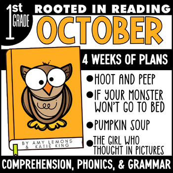 Preview of Rooted in Reading Fall for 1st Grade | Fall Reading Lesson Plans