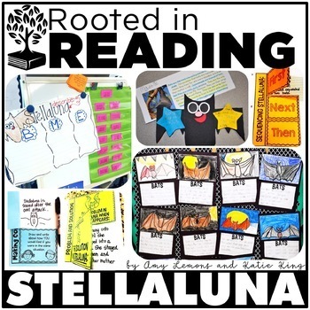 Preview of Rooted in Reading Stellaluna | Bat Reading Comprehension, Bat Craft & Grammar