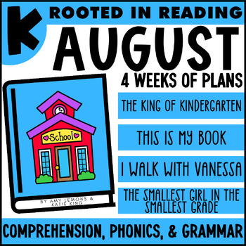 Preview of Rooted in Reading August Comprehension for Kindergarten for Back to School