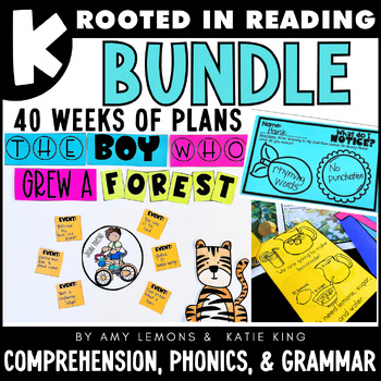 Preview of Rooted in Reading Kindergarten Comprehension Curriculum with Grammar & Phonics