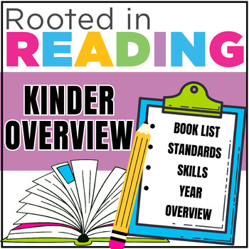 Preview of Rooted in Reading Kindergarten:  Book List and Year Overview