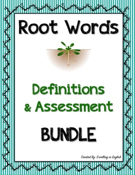 Preview of Greek & Latin Roots, Prefixes and Suffixes Bundle with 16 Quiz Assessments!