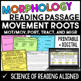 Roots Reading Passage - Set 5: MOB/MOT/MOV, PORT, TRACT, a
