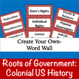 Roots of Government: Colonial US History (Manipulatives)