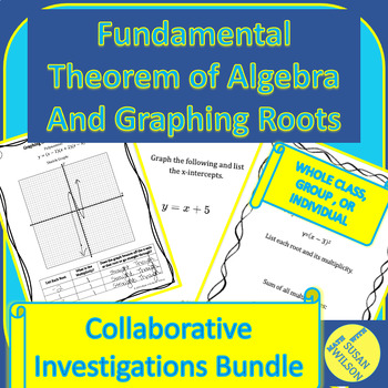 Preview of Roots of Polynomials Collaborative Investigation Bundle