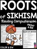 Roots of Sikhism Reading Comprehension Worksheet Sikh