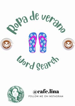 Puzzles in Spanish - La ropa de verano / summer clothes / clothing