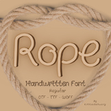 Rope Handwritten Font -File Downloads for OTF, TTF and WOFF