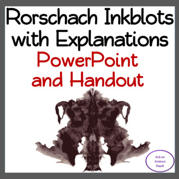 Preview of Rorschach Inkblot Images Explanation PowerPoint & Handout