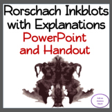 Rorschach Inkblot Images Explanation PowerPoint & Handout