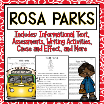Preview of Rosa Parks Activities for the Classroom