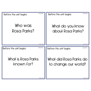 rosa parks kindergarten activities
