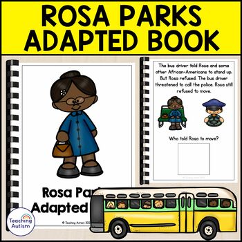 Preview of Rosa Parks Adapted Book for Special Education