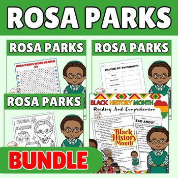Preview of Rosa Parks BUNDLE Activities / Printable Worksheets