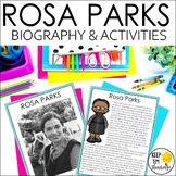 Rosa Parks Biography, Graphic Organizers, Black History Mo