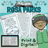 Rosa Parks Biography Reading Passage and Activity Booklet 