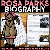 Rosa Parks Biography Research, Reading Passage, Templates 