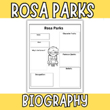 Rosa Parks Biography activity - Black History Civil Rights