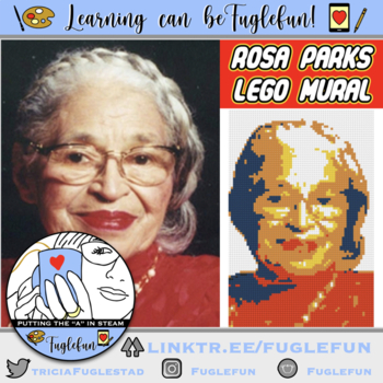 Preview of Rosa Parks Black History Lego Mural