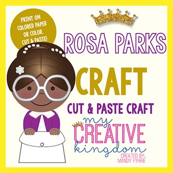Preview of Rosa Parks Black History Craft
