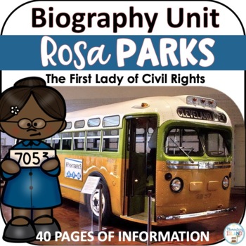 Preview of Rosa Parks Black History Month Activities | Biography Report Research Templates
