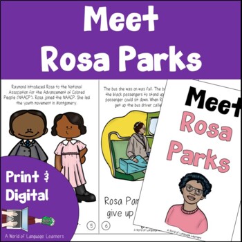 Preview of Rosa Parks Book Print and Digital