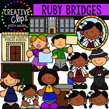 Preview of Ruby Bridges Clipart {Creative Clips Clipart}