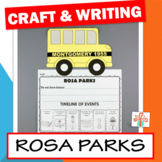 Rosa Parks Craft And Writing Activity With Timeline - Blac